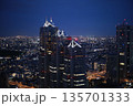 高層ビルが輝く都市の夜景 135701333