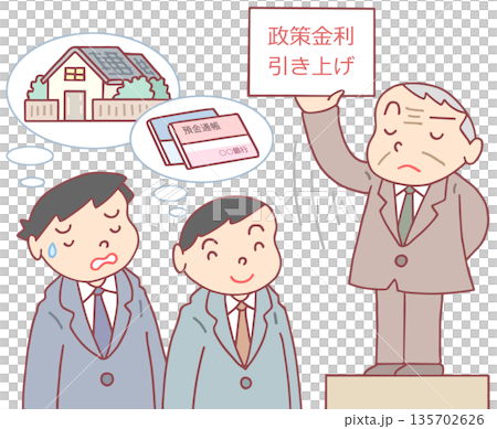 経済・金融 - 政策金利引き上げ・住宅ローン・預貯金 135702626