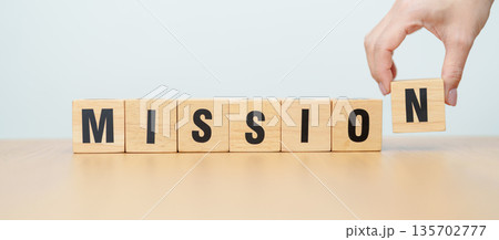 wooden block Mission. Inspiration, Vision, Goal, Value, Meaningful Work, Fulfillment, Legacy, Commitment and Enthusiasm wooden block Mission. Inspiration, Vision, Goal, Value, Meaningful Work, Fulfillment, Legacy, Commitment and Enthusiasm 135702777