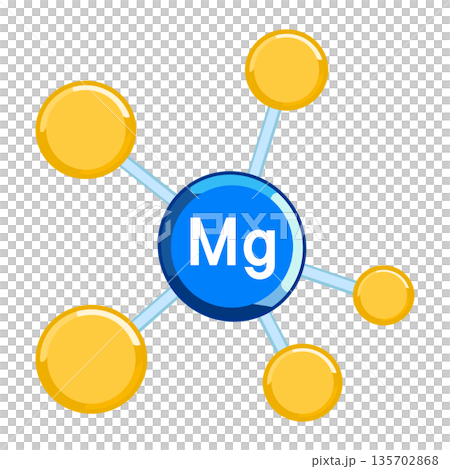 chemical structure of Magnesium Atom Illustration chemical structure of Magnesium Atom Illustration 135702868