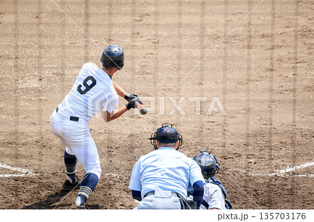 高校野球 バックネット裏 高校野球 バックネット裏 135703176
