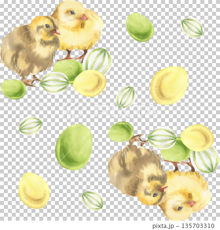 easter, egg, watercolor 135703310