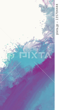 Turquoise and purple paint splash banner vector Turquoise and purple paint splash banner vector 135704444