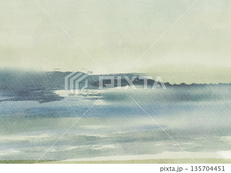 Abstract Watercolor in Soft Pastel Tones vector Abstract Watercolor in Soft Pastel Tones vector 135704451