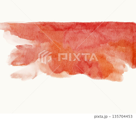 Red Orange Watercolor Abstract Vector Banner Red Orange Watercolor Abstract Vector Banner 135704453