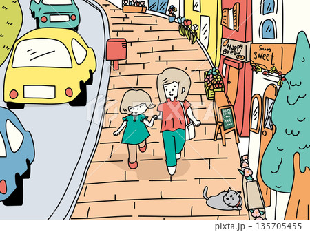 町を歩く 135705455