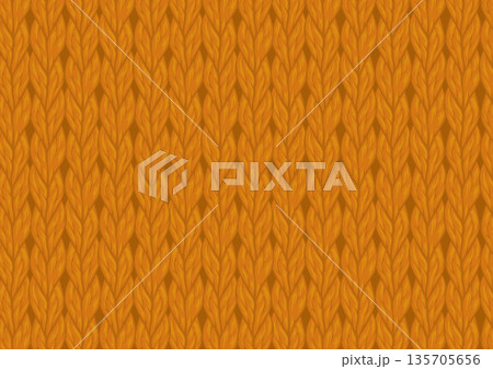オレンジ色の編み物（4階調） 135705656