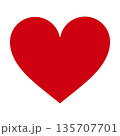 ハートのアイコン。ハート、愛、感情、平和、愛情、心、喜び、嬉しさ、心臓など ハートのアイコン。ハート、愛、感情、平和、愛情、心、喜び、嬉しさ、心臓など 135707701