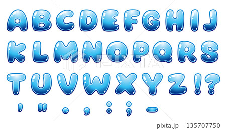 ぷっくり立体ベクター英字アルファベットA–Zセット|ツヤのある汎用テキスト素材 ぷっくり立体ベクター英字アルファベットA–Zセット|ツヤのある汎用テキスト素材 135707750