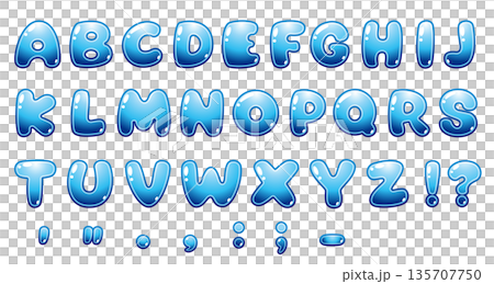 ぷっくり立体ベクター英字アルファベットA–Zセット|ツヤのある汎用テキスト素材 ぷっくり立体ベクター英字アルファベットA–Zセット|ツヤのある汎用テキスト素材 135707750