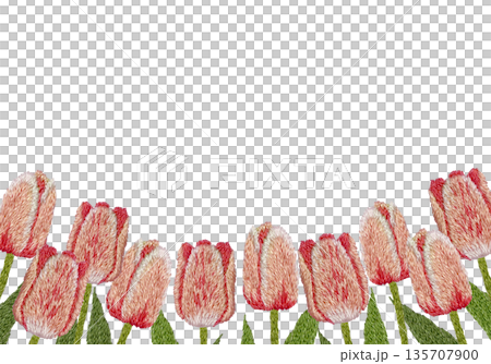 【鬱金香畫框】手工刺繡插畫材料 135707900