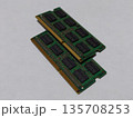 ノートパソコン(PC)のメインメモリ(RAM)(中央) ノートパソコン(PC)のメインメモリ(RAM)(中央) 135708253