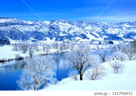 飯山の冬景色 飯山の冬景色 135708932