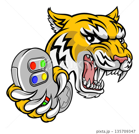Wildcat Bobcat Bobcats Wildcats Gamer Mascot 135709347