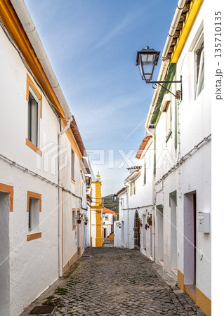 Beautiful medieval village of Alegrete in the Mamede Mountains Natural Park of Portugal. 135710135