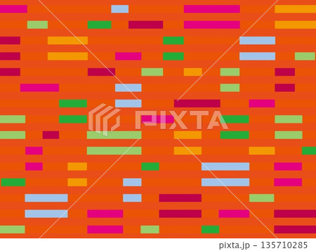 幾何学模様 四角形 オレンジ色 幾何学模様 四角形 オレンジ色 135710285
