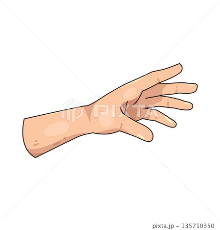 illustration of Hand Reaching illustration of Hand Reaching 135710350