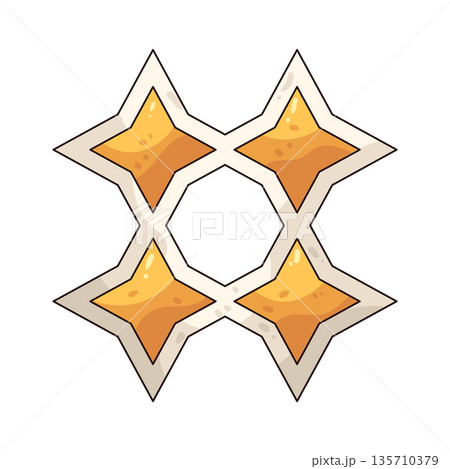 illustration of four stars 135710379