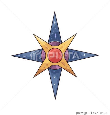 illustration of magic star 135710398