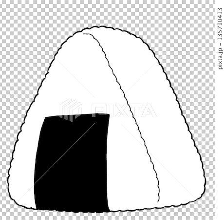 Simple rice ball icon Simple rice ball icon 135710413