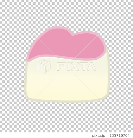 ハート型チョコレートのイラスト ハート型チョコレートのイラスト 135710704