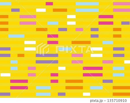 幾何学模様　四角形　黄色 135710910