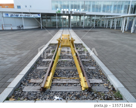 鉄路のある風景 稚内駅 北海道 鉄路のある風景 稚内駅 北海道 135711662