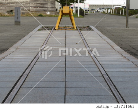 鉄路のある風景 稚内駅 北海道 鉄路のある風景 稚内駅 北海道 135711663