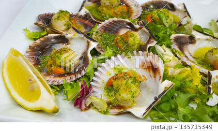 Grilled Spanish Zamburinas, Spain 135715349
