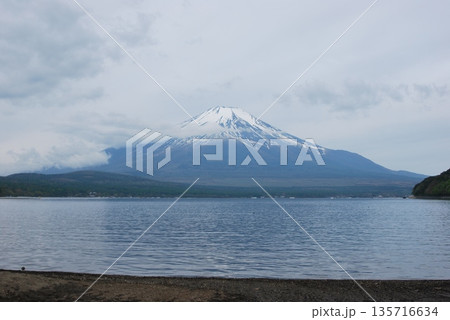 山中湖、平野湖畔からの「富士山」 135716634