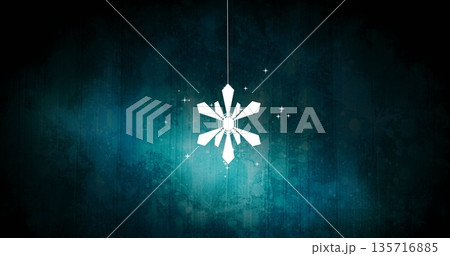 Snowflake image over blurred background with vertical lines Snowflake image over blurred background with vertical lines 135716885