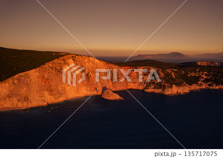 Sunset on Porto Katsiki beach 135717075