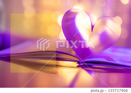 Purple and gold Valentines Day heart shape decoration, blurred bokeh lights, romantic love background, elegant holiday romance concept, luxury artistic design inspiration Purple and gold Valentines Day heart shape decoration, blurred bokeh lights, romantic love background, elegant holiday romance concept, luxury artistic design inspiration 135717408