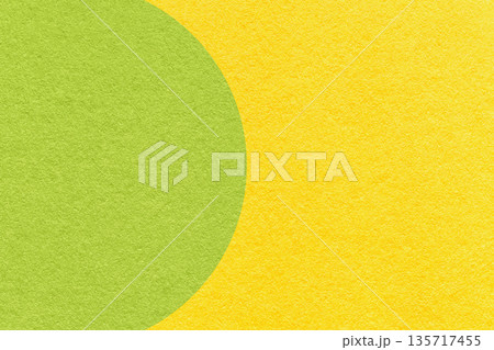 Green paper texture background with yellow semicircle and copy space for banner, presentation, template Green paper texture background with yellow semicircle and copy space for banner, presentation, template 135717455