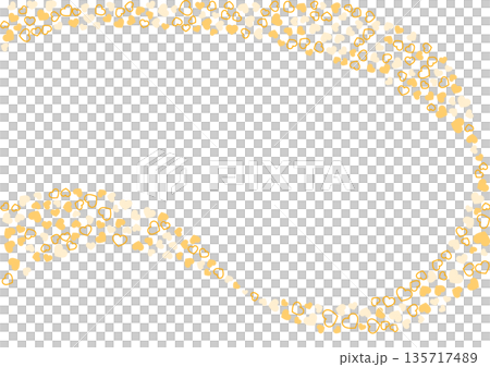 Heart pattern background Orange 3 colors Border and solid color Heart 135717489