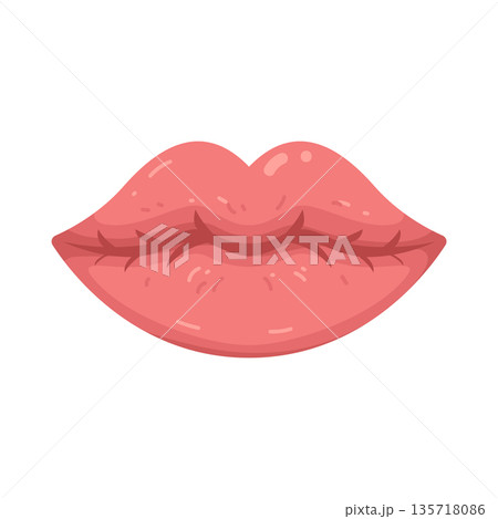 Illustration of lips Illustration of lips 135718086