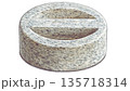 天然石の漬物石 背景透過イラスト 135718314