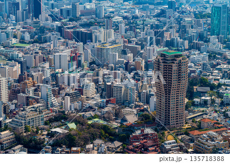 （東京都）六本木ヒルズから眺める東京都市風景 135718388