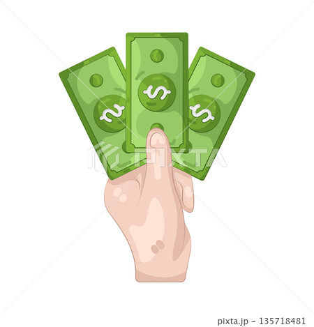 Illustration of Cash Illustration of Cash 135718481
