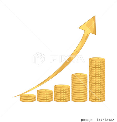 Illustration of Investment growth Illustration of Investment growth 135718482