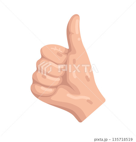 Illustration of thumbs 135718519