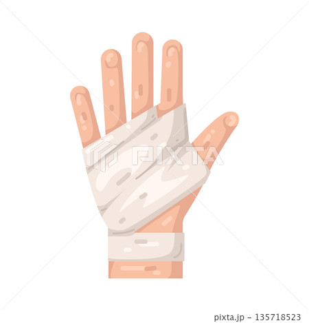 Illustration of Hand Injury Illustration of Hand Injury 135718523