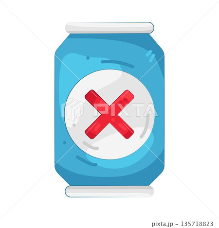 Illustration of No soda Illustration of No soda 135718823