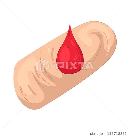 Illustration of blood drop Illustration of blood drop 135718825