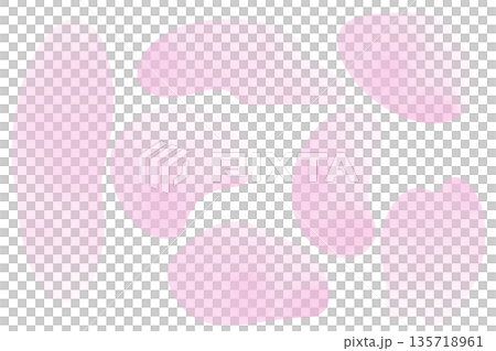 水彩風フレーム ピンク色 桜色 液体シェイプ シンプル png白バック 水彩風フレーム ピンク色 桜色 液体シェイプ シンプル png白バック 135718961
