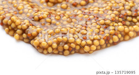 Dijon Mustard seeds close-up Dijon Mustard seeds close-up 135719095