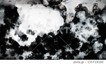 抽象的　水墨画　背景素材 135719100
