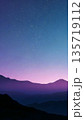 Minimalist Mountain Landscape with Starry Gradient Sky Minimalist Mountain Landscape with Starry Gradient Sky 135719112