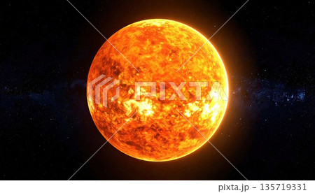 《AI画像》燃え盛る太陽 135719331