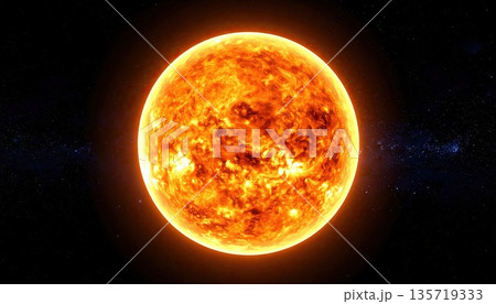 《AI画像》燃え盛る太陽 135719333